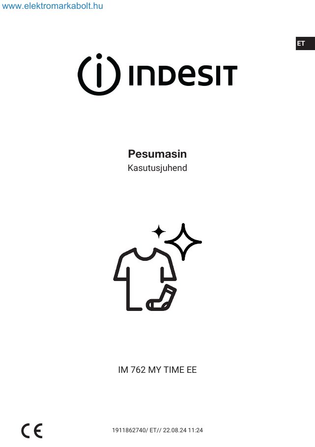 A(z) Indesit IM 762 MY TIME EE eredeti dokumentumának 39. oldala